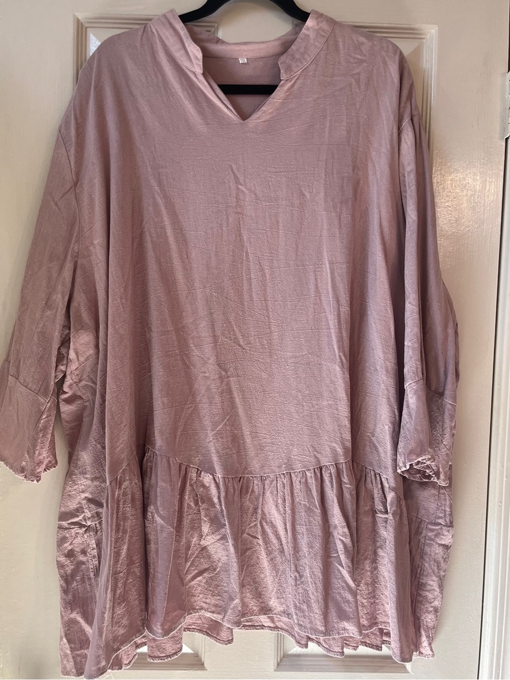 Women’s Oversized Pink Tunic Top - Brand Not Visible
